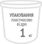 Пластмасове відро, 1 кг.