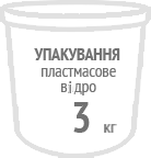 Пластмасове відро, 3 кг.